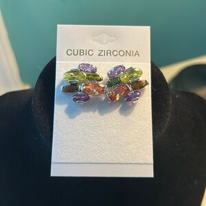 Gorgeous multi color stone earrings